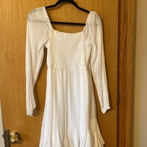 White boho dress